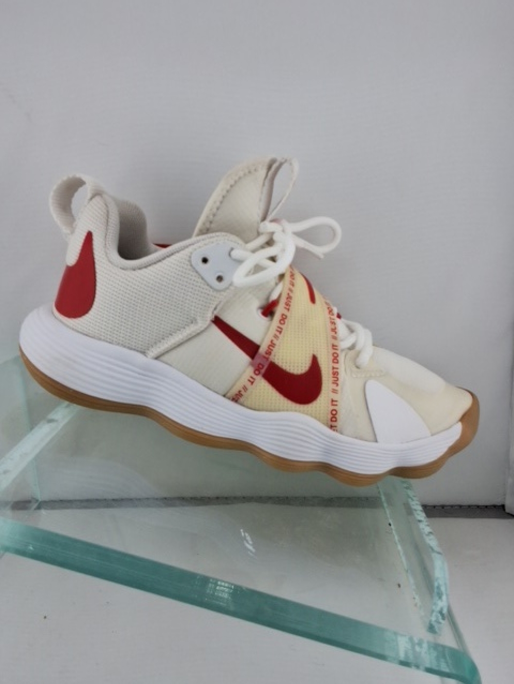 Nike Kids Cream and Red Athletic Sneakers